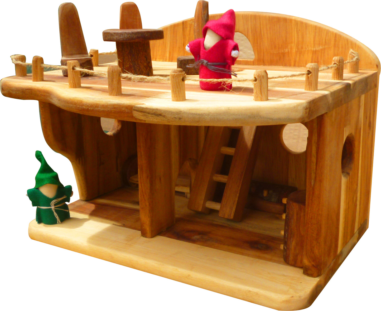 WOODEN Medium Dollhouse