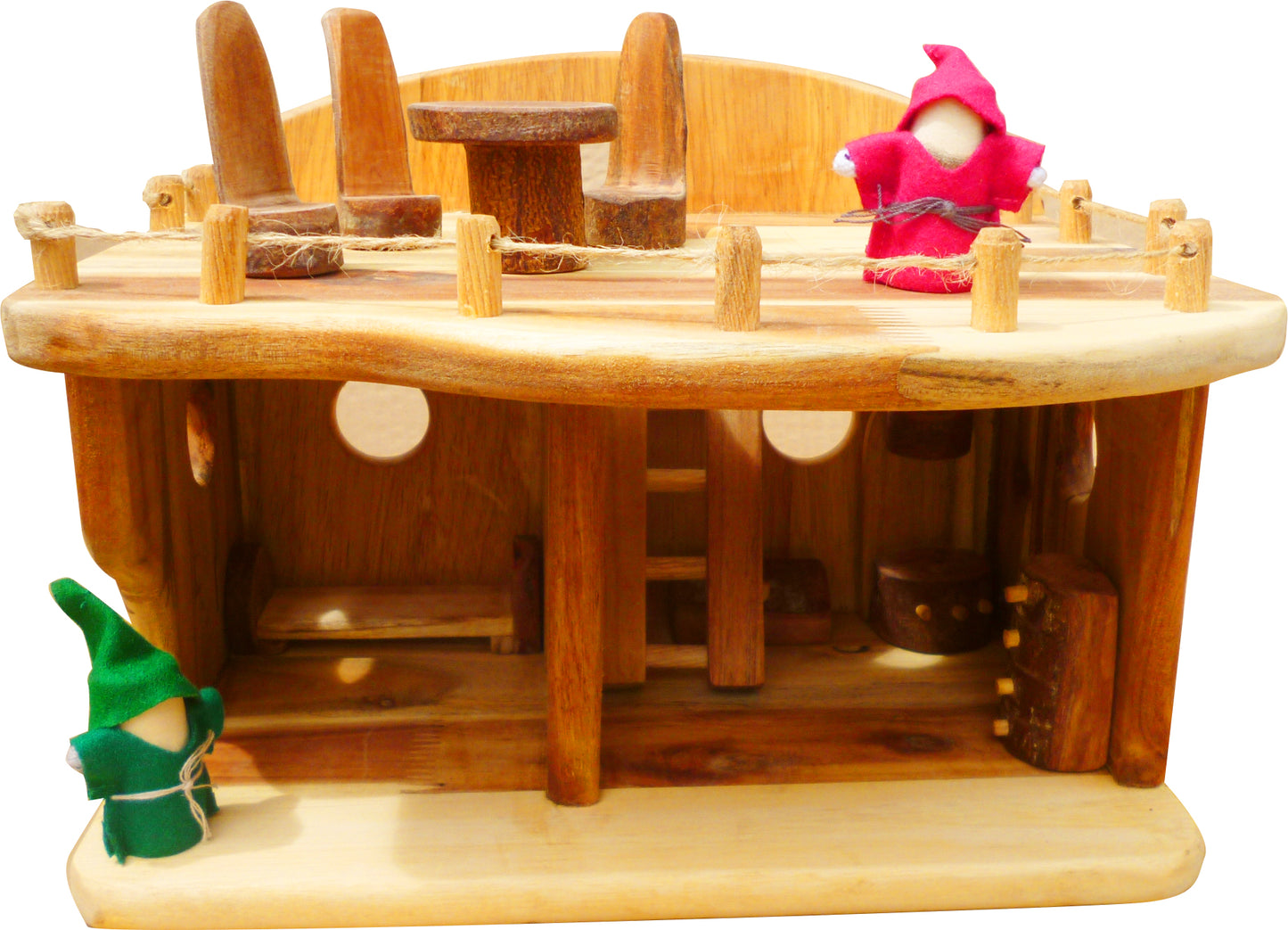 WOODEN Medium Dollhouse