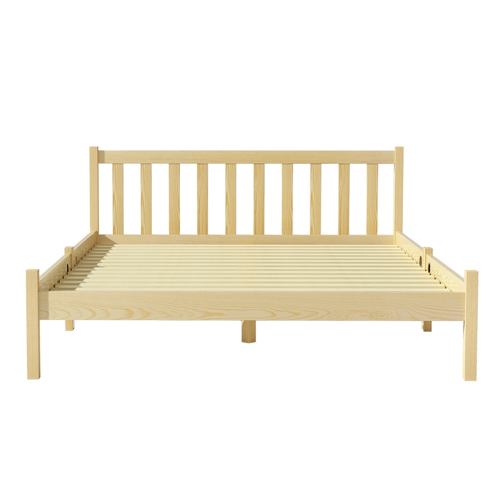 Wooden Oak Double Size Bed Frame