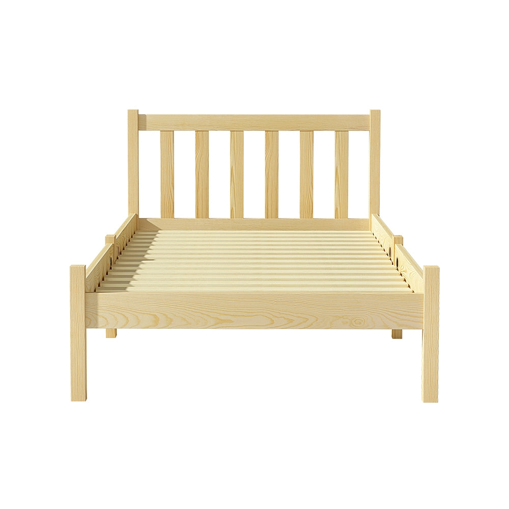 Single Size Wooden Oak Bed Frame