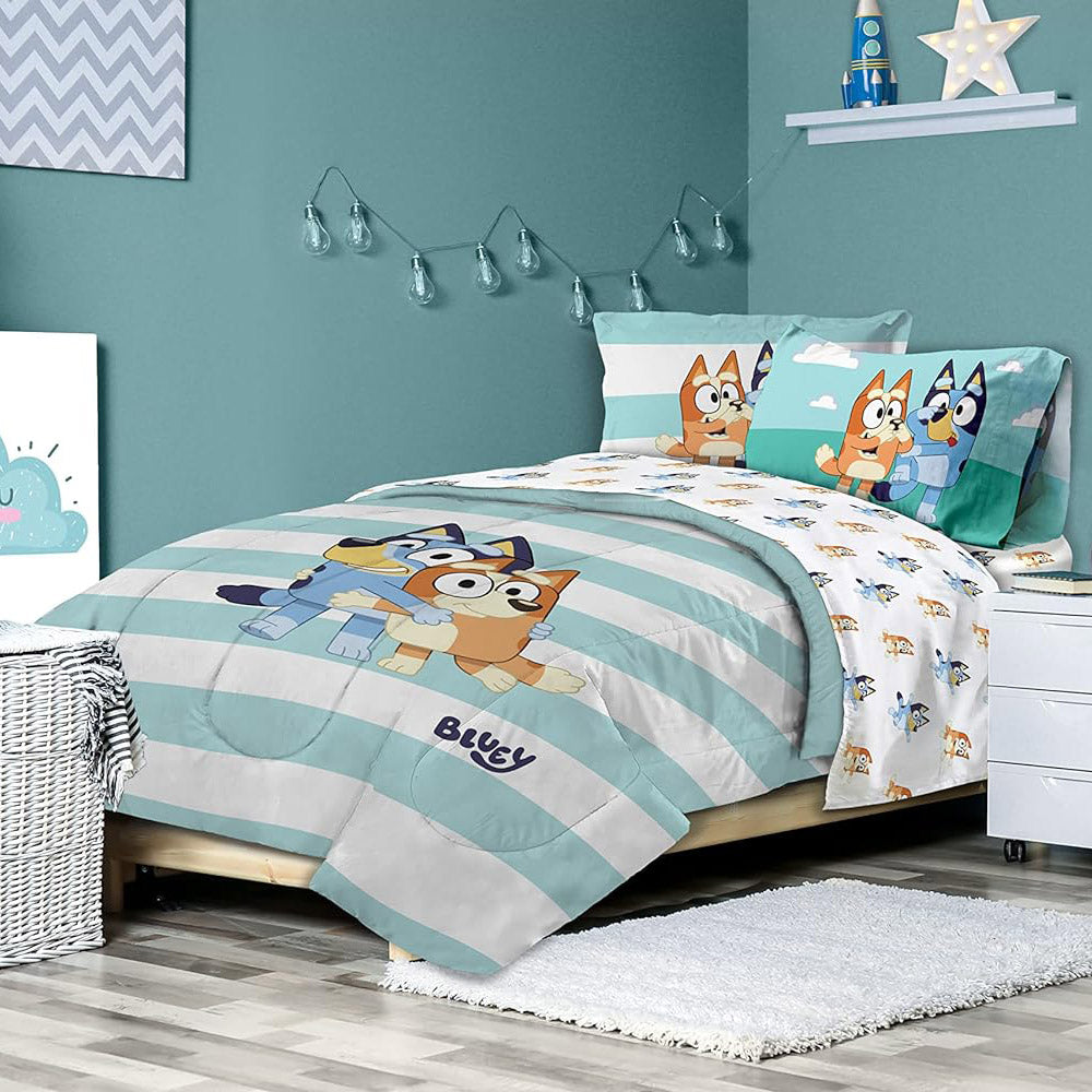 Five Pieces Kids Twin Size Bed Set