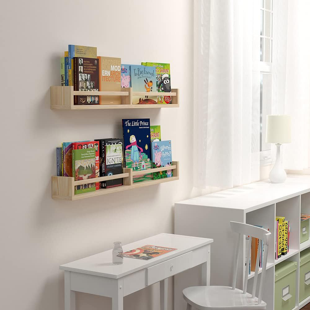 Floating Book Shelves for Kids Room